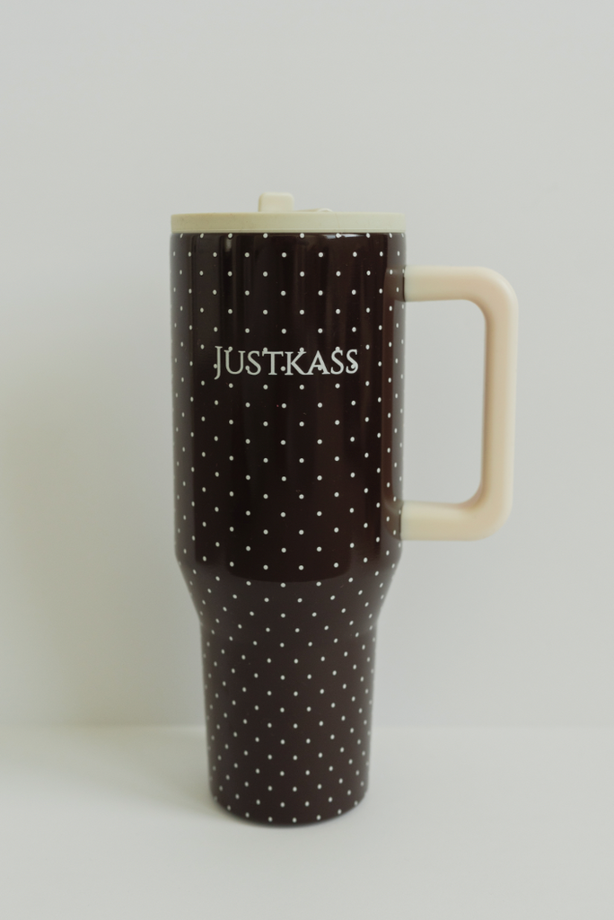 Tumbler in Brown Polkadot (PRE-ORDER)